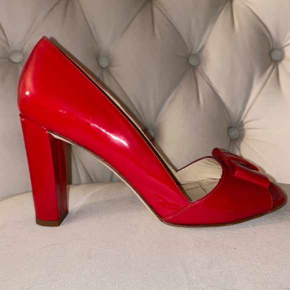 Red Patent Leather Kate Spade Heels!! - Picture 2 of 5